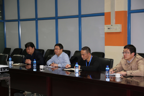 万名干手下下层烟台市国企一队到xcsports软件公司调研座谈